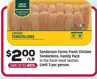 Grocery Outlet Sanderson Farms Fresh Chicken Tenderloins, Family Pack offer