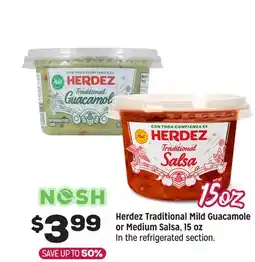 Grocery Outlet Herdez Traditional Mild Guacamole or Medium Salsa, 15 oz offer