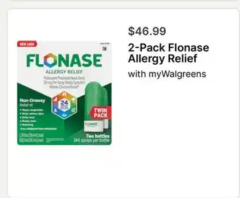 Walgreens 2-Pack Flonase Allergy Relief offer