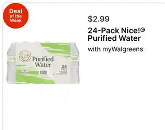 Walgreens Purified Water offer