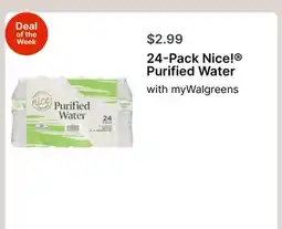 Walgreens 24-Pack Nice! Purified Water offer