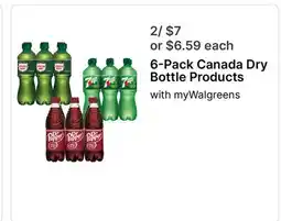 Walgreens 6-Pack Canada Dry Bottle Products offer
