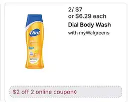 Walgreens Dial Body Wash offer