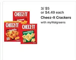 Walgreens Cheez-It Crackers offer