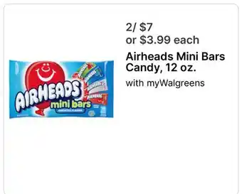 Walgreens Airheads Mini Bars Candy offer