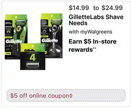 Walgreens GilletteLabs Shave Needs offer