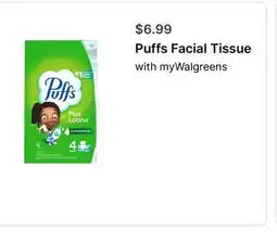 Walgreens Puffs Facial Tissue offer