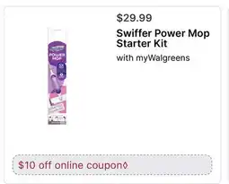 Walgreens Swiffer Power Mop Starter Kit offer
