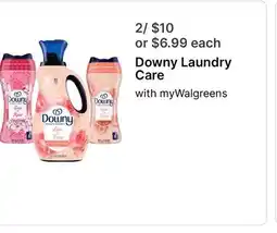 Walgreens Downy Laundry Care offer