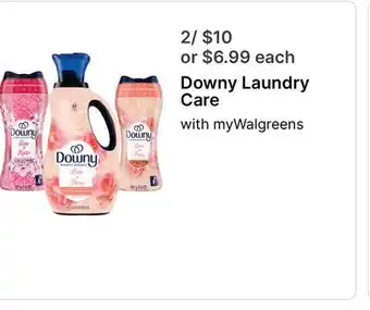 Walgreens Downy Laundry Care offer