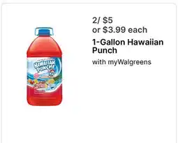 Walgreens 1-Gallon Hawaiian Punch offer
