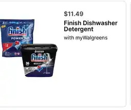 Walgreens Finish Dishwasher Detergent offer
