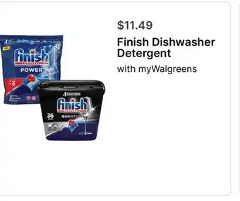 Walgreens Finish Dishwasher Detergent offer