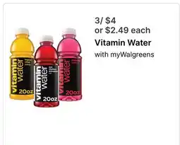 Walgreens Vitamin Water offer