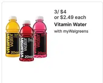 Walgreens Vitamin Water offer