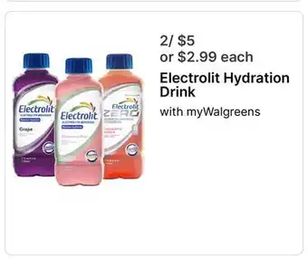 Walgreens Electrolit Hydration Drink offer
