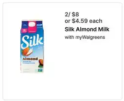 Walgreens Silk Almond Milk offer