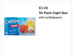 Walgreens 10-Pack Capri Sun with myWalgreens offer