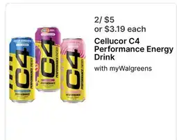 Walgreens Cellucor C4 Performance Energy Drink offer