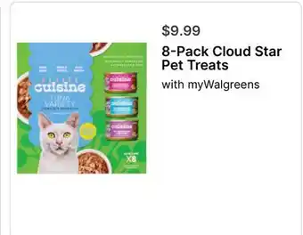 Walgreens 8-Pack Cloud Star Pet Treats offer