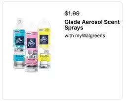 Walgreens Glade Aerosol Scent Sprays offer