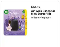 Walgreens Air Wick Essential Mist Starter Kit offer