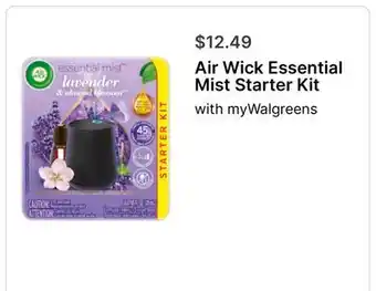 Walgreens Air Wick Essential Mist Starter Kit offer