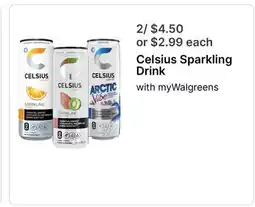 Walgreens Celsius Sparkling Drink offer