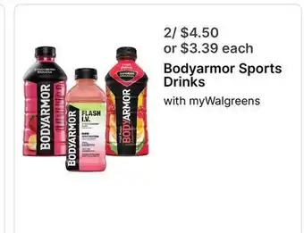 Walgreens Bodyarmor Sports Drinks offer
