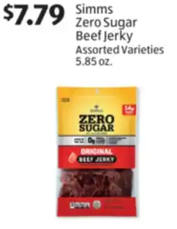 Aldi Simms Zero Sugar Beef Jerky offer