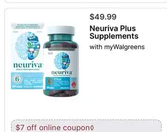 Walgreens Neuriva Plus Supplements offer