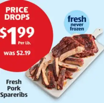 Aldi Fresh Pork Spareribs offer
