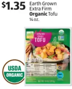 Aldi Earth Grown Extra Firm Organic Tofu offer