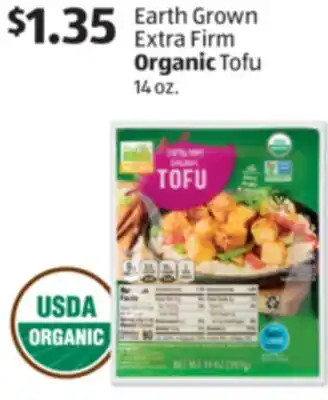 Aldi Earth Grown Extra Firm Organic Tofu offer