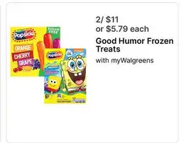 Walgreens Good Humor Frozen Treats offer