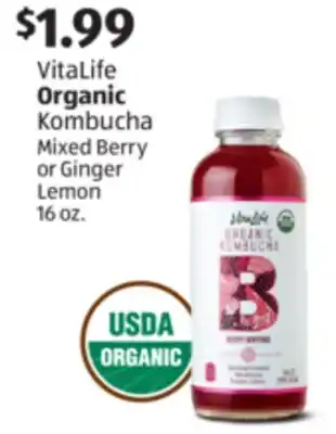 Aldi VitaLife Organic Kombucha offer