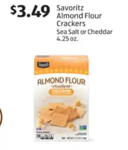 Aldi Savoritz Almond Flour Crackers offer