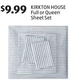 Aldi KIRKTON HOUSE Full or Queen Sheet Set offer