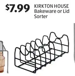 Aldi KIRKTON HOUSE Bakeware or Lid Sorter offer