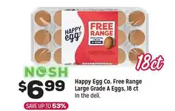 Grocery Outlet Happy Egg Co. Free Range Large Grade A Eggs offer