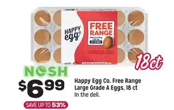Grocery Outlet Happy Egg Co. Free Range Large Grade A Eggs offer
