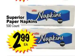 Superior Grocers Superior Paper Napkins offer