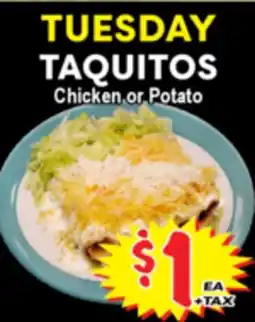 Superior Grocers TAQUITOS Chicken or Potato offer