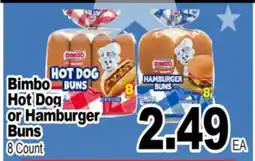 Superior Grocers Bimbo Hot Dog or Hamburger Buns offer