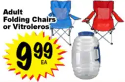 Superior Grocers Adult Folding Chairs or Vitroleros offer