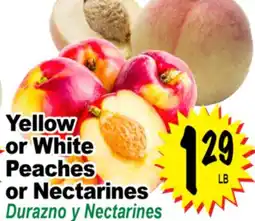 Superior Grocers Yellow or White Peaches or Nectarines offer
