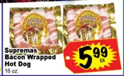 Superior Grocers Supremas Bacon Wrapped Hot Dog offer