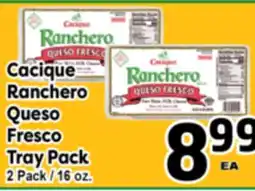 Superior Grocers Cacique Ranchero Queso Fresco Tray Pack offer