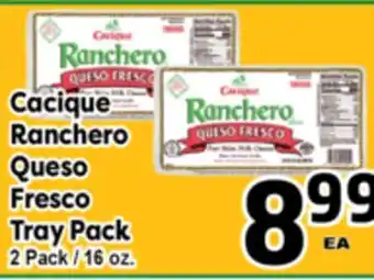 Superior Grocers Cacique Ranchero Queso Fresco Tray Pack offer