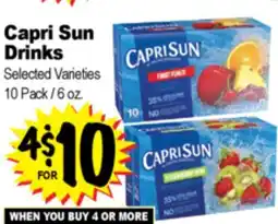 Superior Grocers Capri Sun Drinks offer